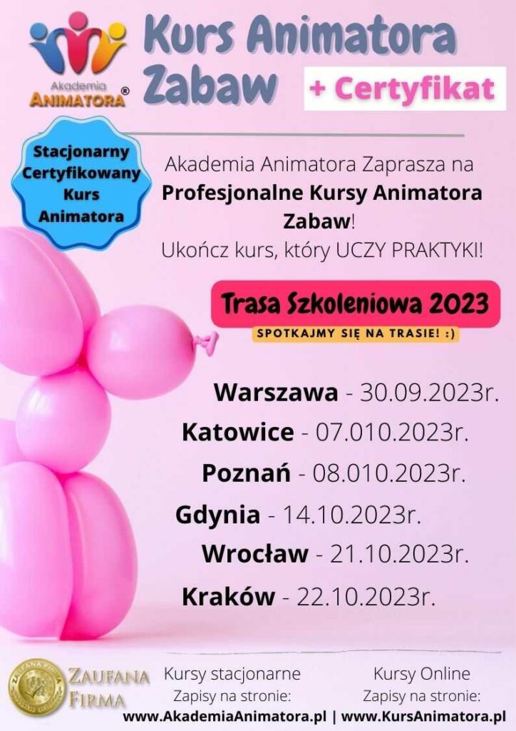 Kurs Animatora Zabaw Kurs Animatora Zabaw