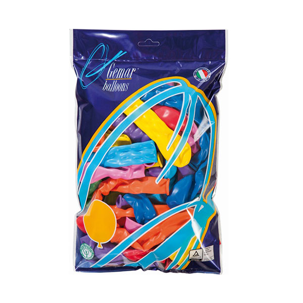 Balony Robaczki / Dżdżownice – Gemar – Mix Kolorów – 50 szt