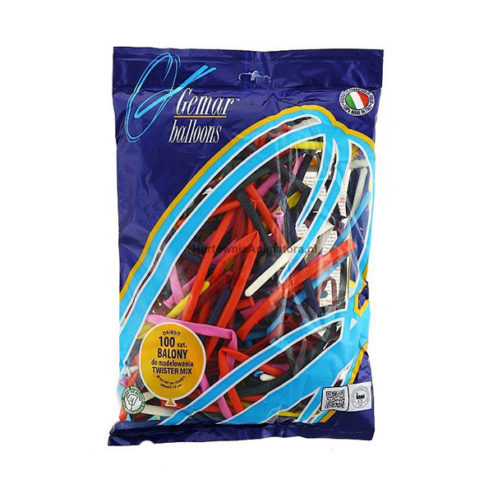 Balony do modelowania Gemar – Twister Mix 260 – 100 sztuk