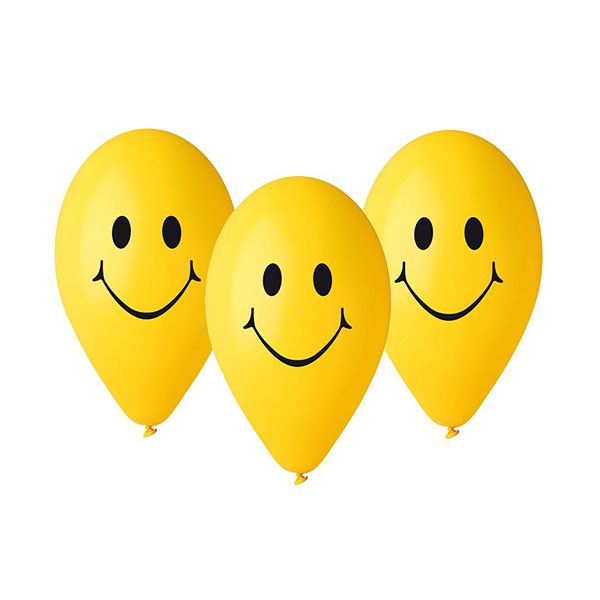 Balony Uśmiech – Balony Smile – Balony Emotikony – 25 sztuk