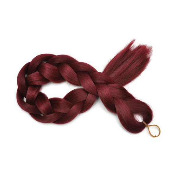 Włókna do kolorowych warkoczyków Kanekalon – BURGUND