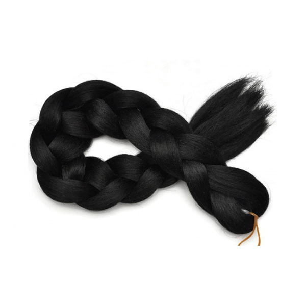 Włókna do kolorowych warkoczyków Kanekalon – CZARNY