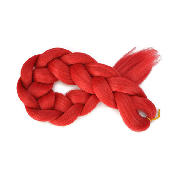 Włókna do kolorowych warkoczyków Kanekalon – CZERWONY