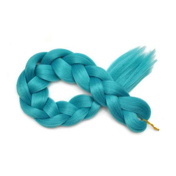 Włókna do kolorowych warkoczyków Kanekalon – turkusowy