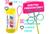 Bańki Mydlane – Płyn do baniek 1l + 2 x Obręcz do Baniek
