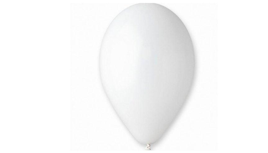 Balony okrągłe Białe – 8 cali – Gemar – 100 sztuk