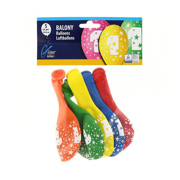 Balony Urodzinowe na Roczek – 5szt