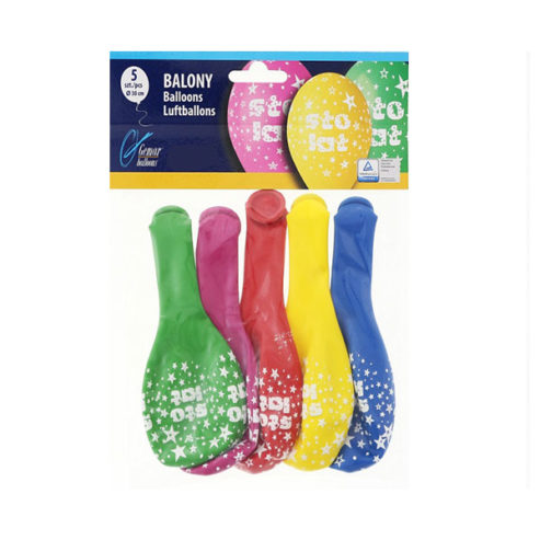 Balony Urodzinowe Sto Lat – 5 sztuk
