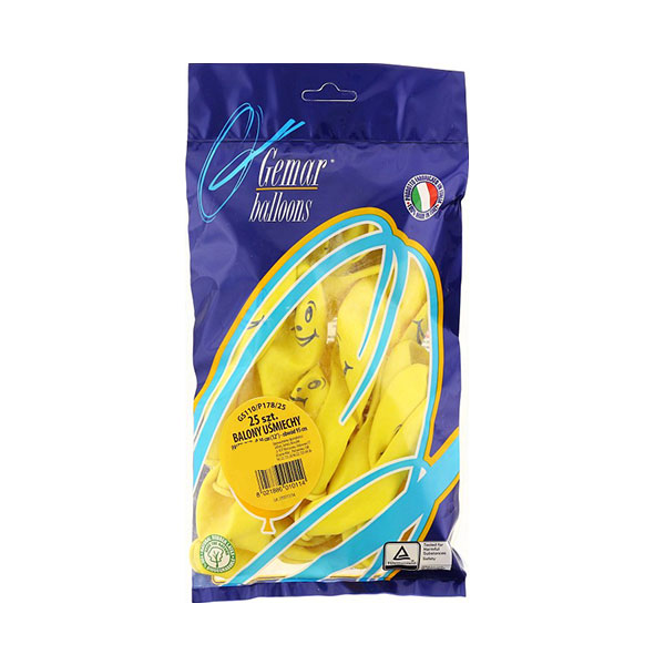 Balony Uśmiech – Balony Smile – Balony Emotikony – 25 sztuk