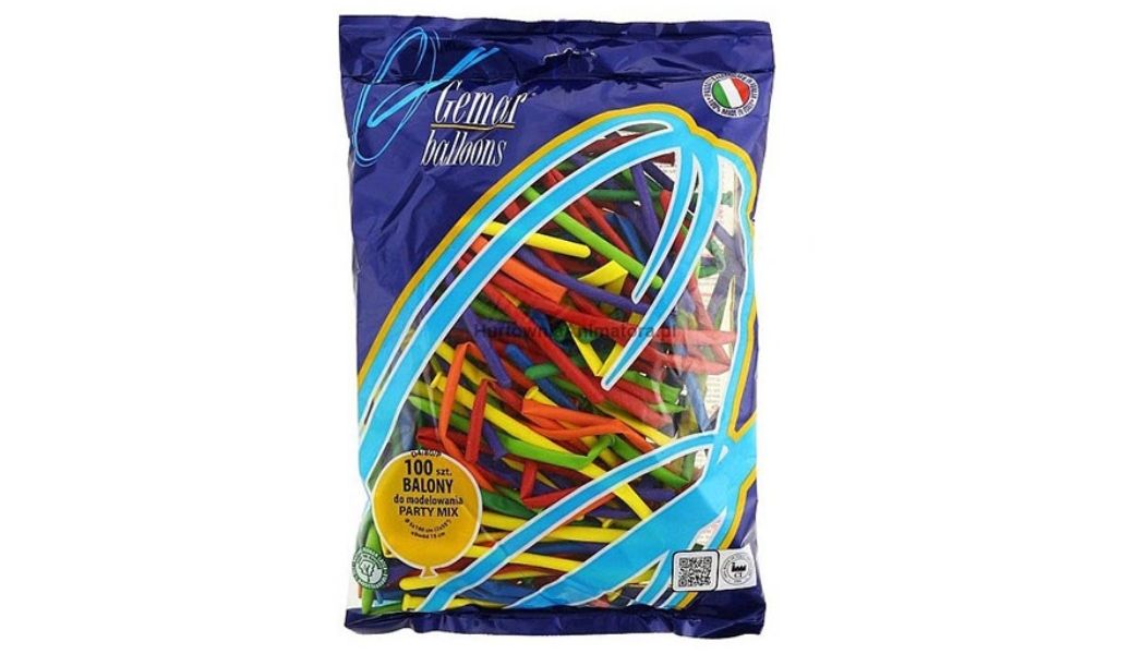 Balony do modelowania Gemar – Party Mix 260 – 100 sztuk