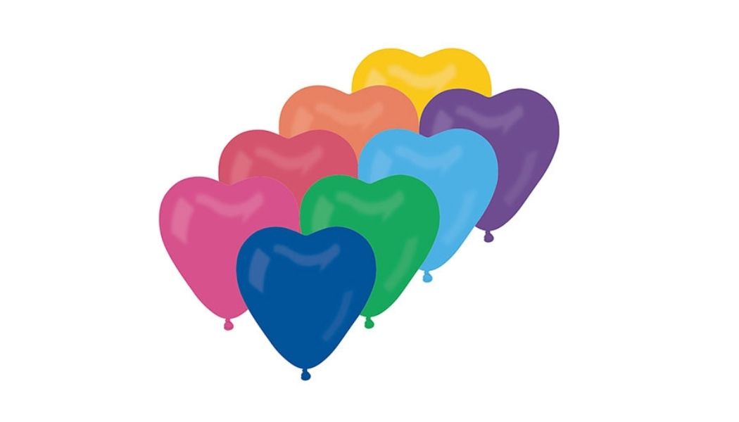 Balony Serce – Balony Serca – Różnokolorowe – 50 sztuk