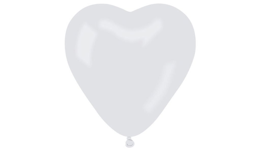 Balony Serce – Balony Serca – Białe – Gemar – 50 sztuk