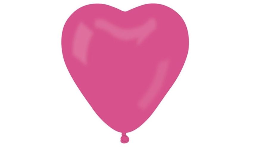 Balony Serca Różowe – Duże – Gemar – 50 sztuk