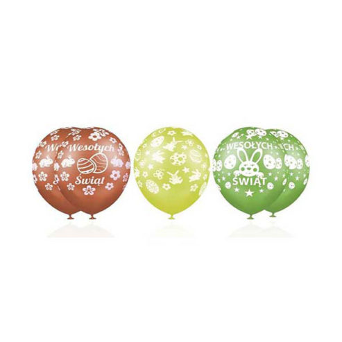 Balony na Wielkanoc – Balony Wielkanocne – 5 sztuk