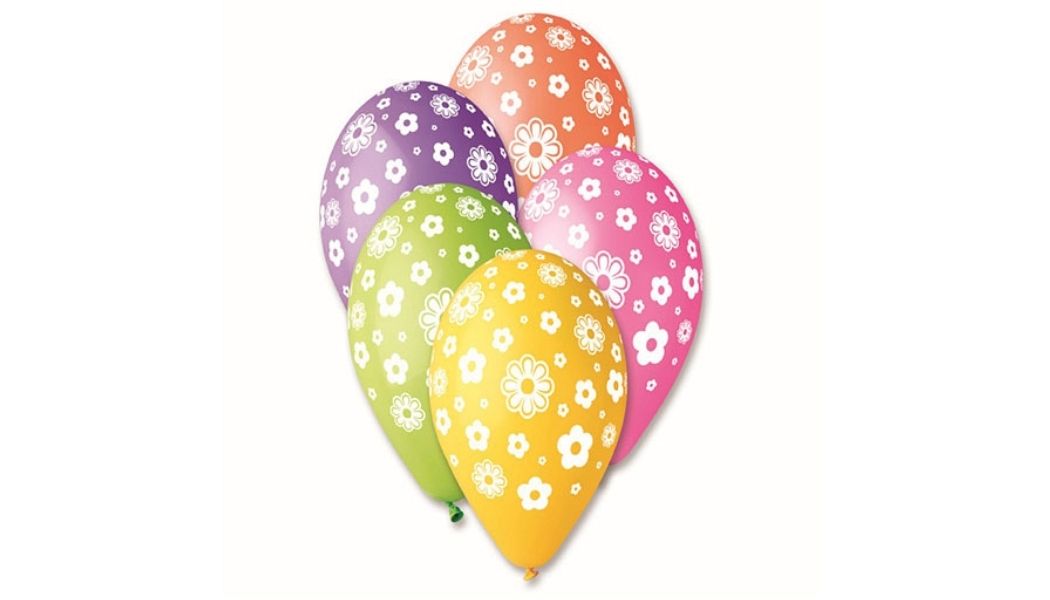 Balony w Kwiaty – Balony Wiosenne – 5 sztuk