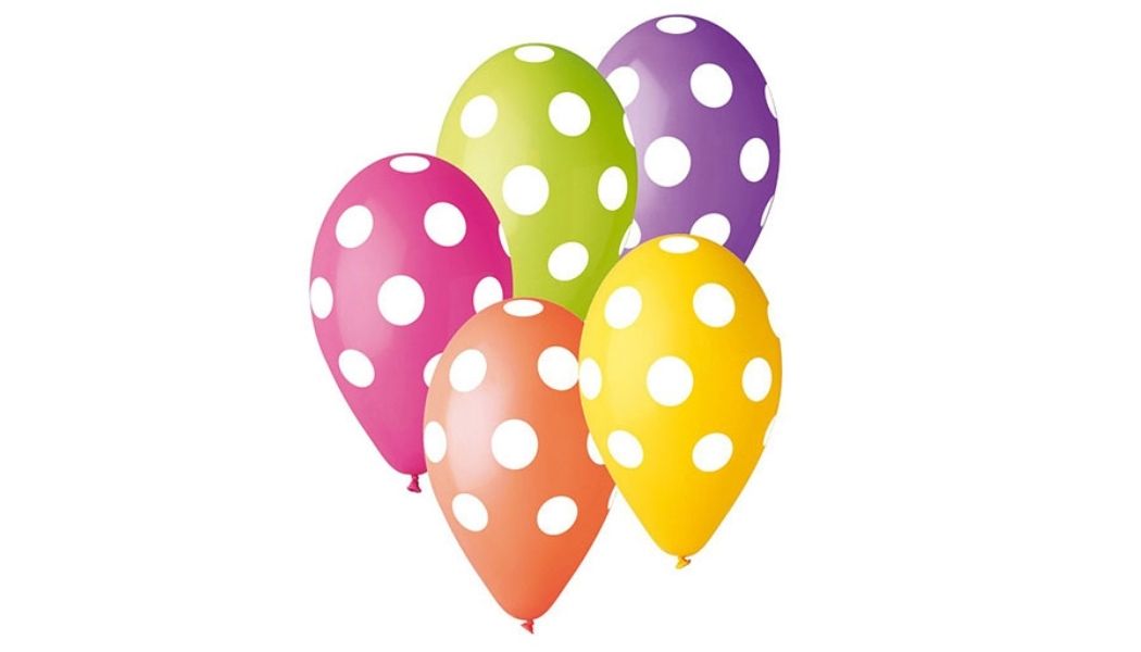 Balony Grochy – Balony w Groszki – Z Nadrukiem – 25 szt