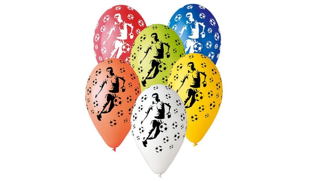 Balony Piłkarze Balony z Nadrukiem Piłka Nożna – 5 sztuk