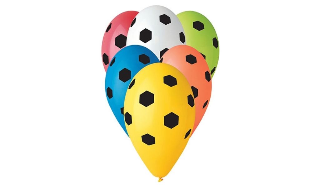 Balony Piłka nożna – Balony z Nadrukiem Football – 5 sztuk