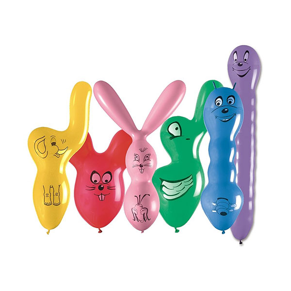 Balony Zwierzaki DUŻE mix – 25 szt. – Gemar