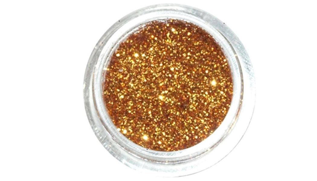 Brokat kosmetyczny ciemnozłoty s04 – 5 ml/słoiczek