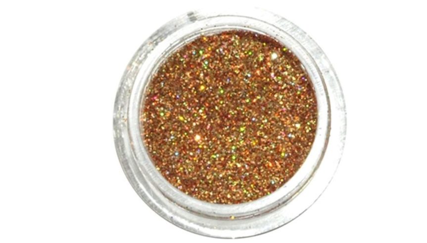 Brokat kosmetyczny ciemnozłoty s49 – 5 ml/słoiczek