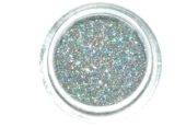 Brokat kosmetyczny srebrny holograficzny s47 – 5 ml/słoiczek