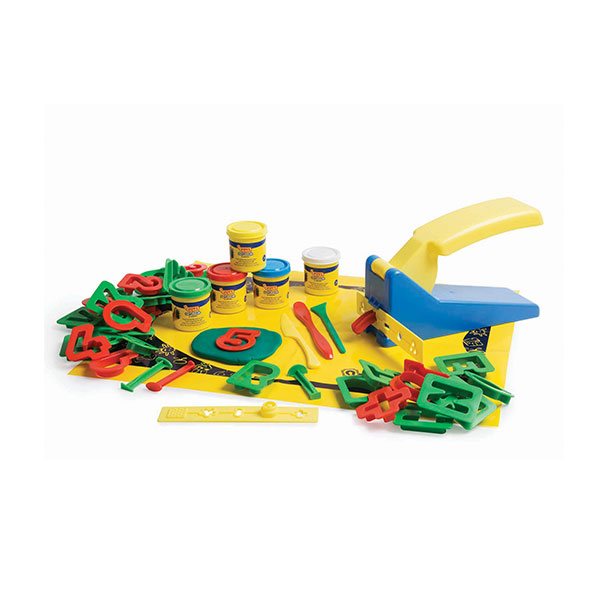 Mega zestaw Ciastoplastoliny JOVI w kuferku LITERKI CYFERKI