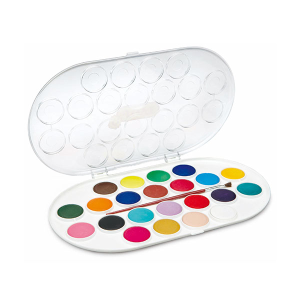 Akwarele JOVI – farby wodne – 22 kolory i pędzelek