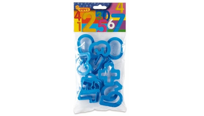 Foremki cyferki – 12 sztuk – JOVI – do mas plastycznych