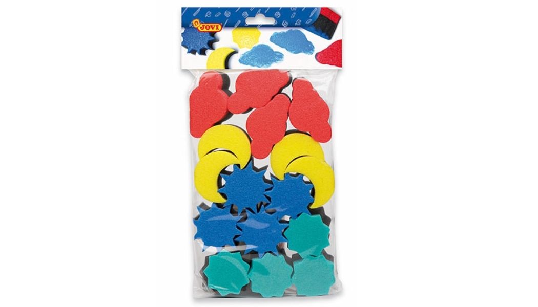 Gąbki kształty do malowania palcami Stemple – JOVI – 16 szt