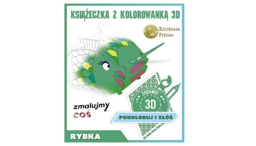 Kolorowanka 3D – Rybka + Plansza + Bajka Dydaktyczna