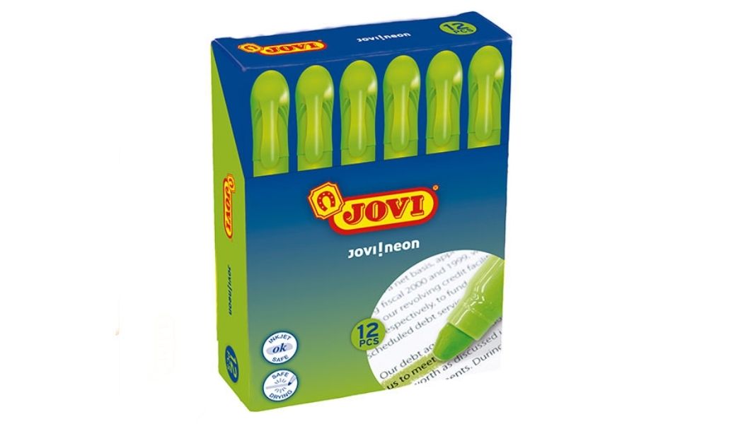 Kredki żelowe w sztyfcie NEONOWE Zielone – 12 sztuk