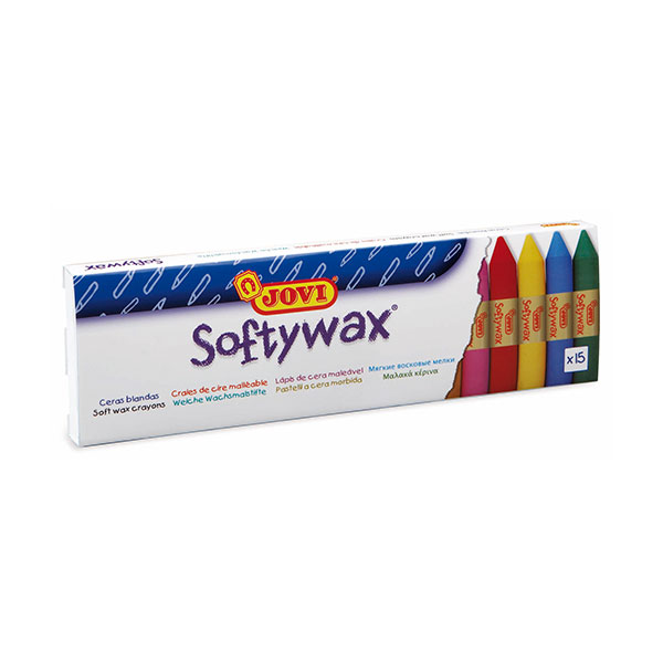 Kredki świecowe – miękkie – JOVI – 15 sztuk