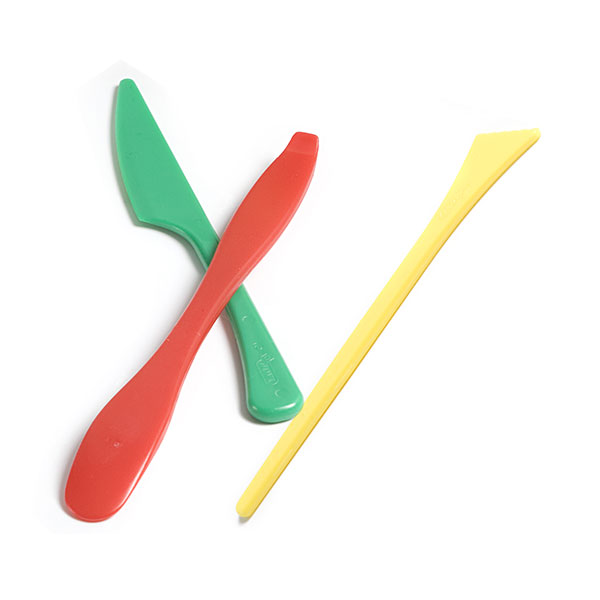 Nożyki do modelowania plasteliny, ciastoliny – 3 sztuki