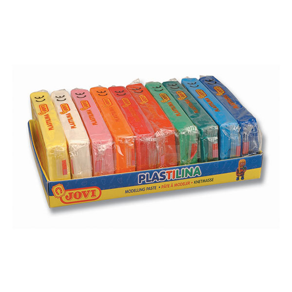 Plastelina w kostkach JOVI – 10 x 150g – 10 kolorów