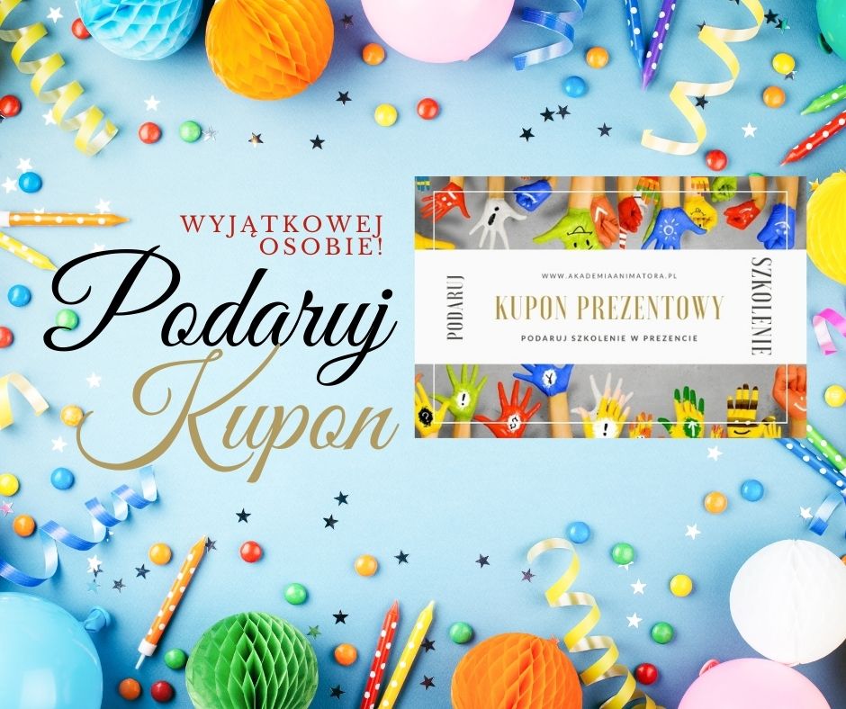 Kupon Prezentowy na Kurs Animatora – Voucher