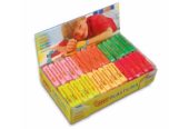 Plastelina w kostkach JOVI – 30 x 50g – 6 kolorów fluo