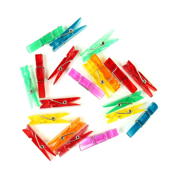 MINI Klamerki / Spinacze do dekoracji – 144 szt