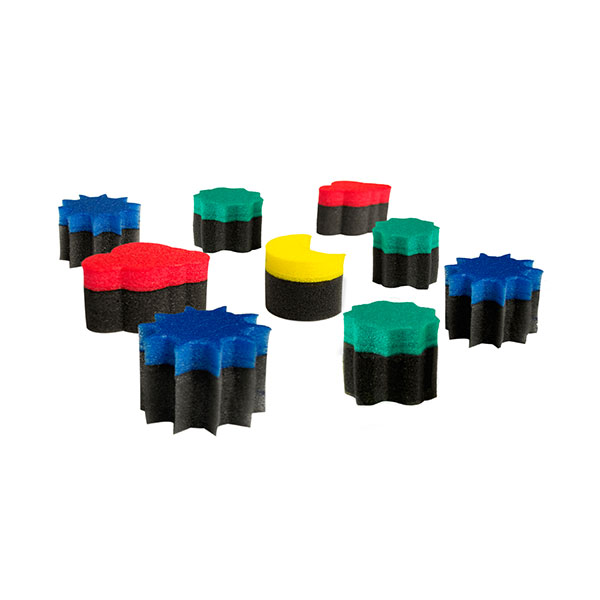 Gąbki kształty do malowania palcami Stemple – JOVI – 16 szt