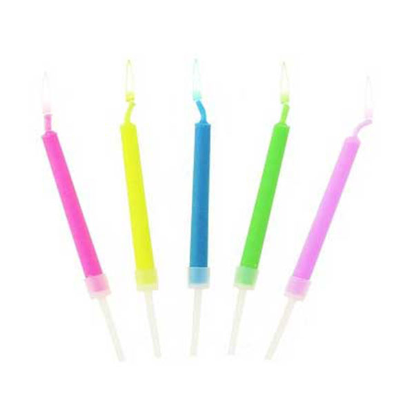 Magiczne świeczki tortowe „Kolorowe Płomienie”