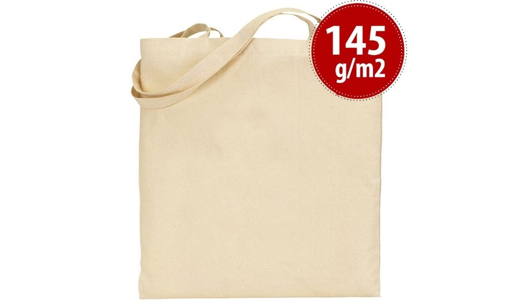 Torba Bawełniana – Ekologiczna 145G/M2 – długi uchwyt