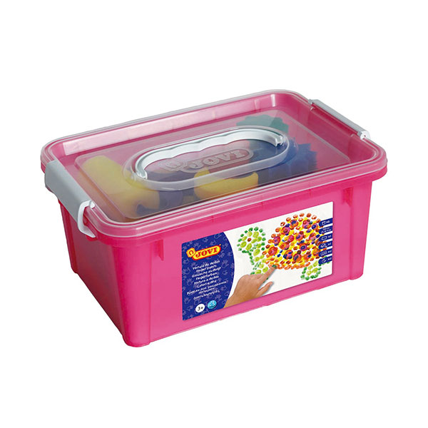 Farby do malowania palcami JOVI – ZESTAW KUFEREK MEGA!