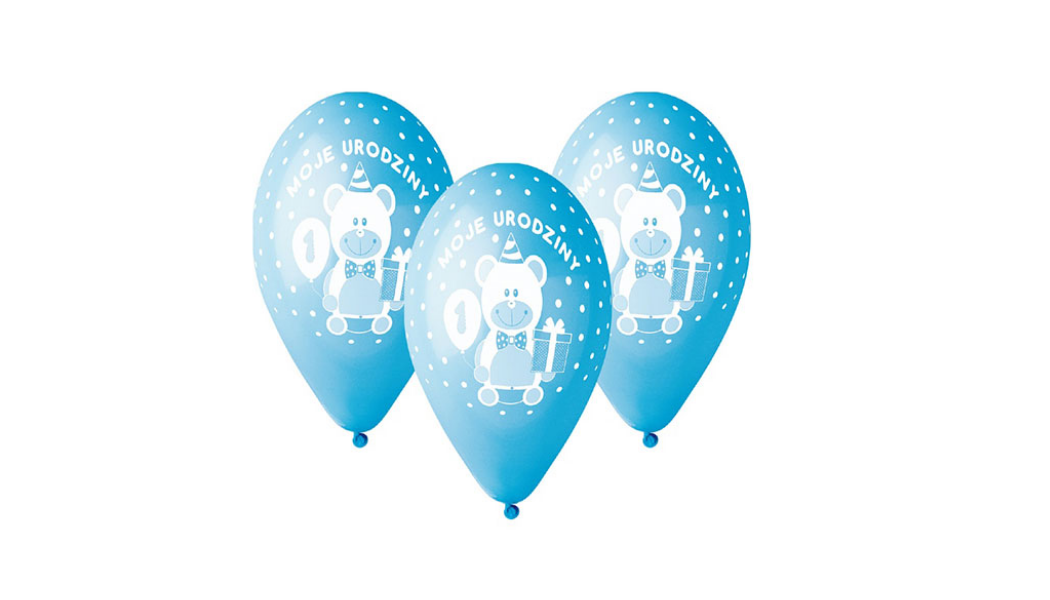 Balony Urodzinowe na Roczek dla Chłopca – Balony z Nadrukiem