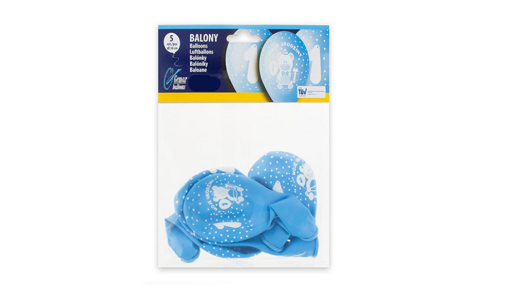 Balony Urodzinowe na Roczek dla Chłopca – Balony z Nadrukiem