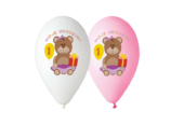 Balony na Roczek dla Dziewczynki – Balony Urodzinowe – Miś