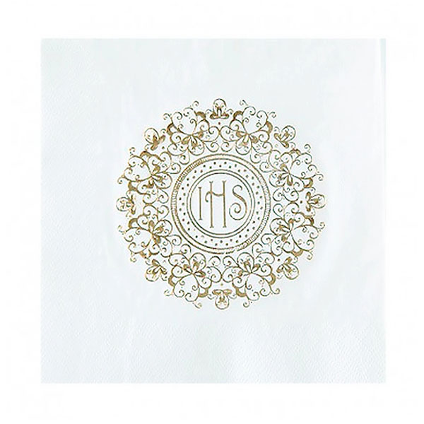 Serwetki na Komunię Świętą – Serwetki Komunijne – Pozłacane!