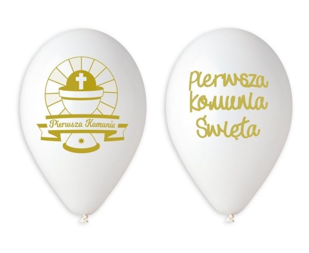 Balony na Komunię – Balony Pierwsza Komunia 13 cali 5 sztuk